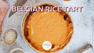 How to bake Belgian Rice Tart  Serves 8  Store bought pastry [upl. by Baumbaugh853]