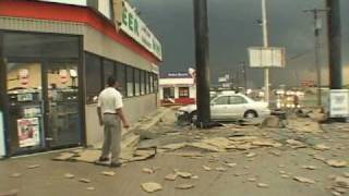 Extreme Wind Video  Derecho Downburst in Hudson Oaks Texas [upl. by Garratt]