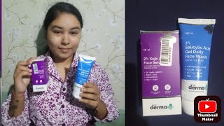 How to use derma co 1 salicylic acid face wash  2 kojic acid serum [upl. by Lamag]