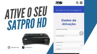 Ativação Receptor SATPRO HD Proeletronic [upl. by Ylrebmyk]