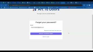 Vendor Portal Videos  Password Reset Video  Art to Doors [upl. by Filler]