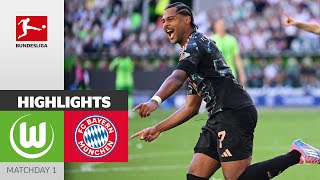 Matchwinner Gnabry Made it Beautifully  VfL Wolfsburg  FC Bayern München 23  Highlights  MD 1 [upl. by Oicnerual]