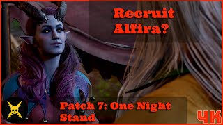 Baldurs Gate 3 How to Recruit Alfira in Patch 7 A One Night Stand [upl. by Ilan]