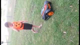 Hands On Worx Landroid Robotic Lawn Mower [upl. by Reiko]