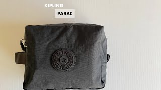 KIPLING PARAC SMALL POUCH UNBOXING AND CLOSE UP LOOK [upl. by Ryder]