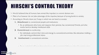 Hirschis Control Theory [upl. by Foss386]