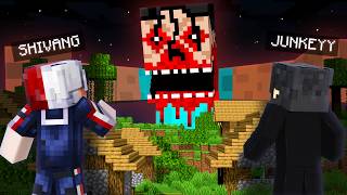 BLOODY HEROBRINE Attacked Our World In Minecraft 😱 [upl. by Oribel]