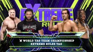 Unstoppable Duo Brock Lesnar amp Roman Reigns Clash with Khali amp Umaga for WWE World Tag Team wwe [upl. by Ardekal]