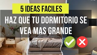 Cómo Diseñar un Dormitorio Pequeño Ideas Prácticas para Optimizar el Espacio [upl. by Ketchan373]