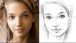 How to Draw a Face Accurately  Exercises to Improve Your Drawing [upl. by Enoch]