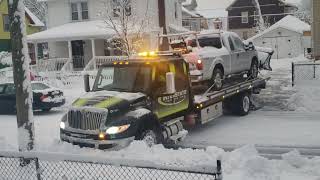 Interstate Towing Inc 2020 International MV607 Extended Cab Rollback Tow Truck 498 [upl. by Annert660]