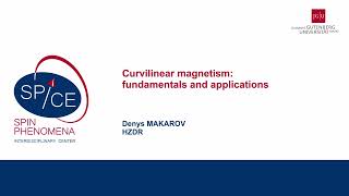 Talks  Nanomagnetism in 3D 2024  Denys MAKAROV HZDR [upl. by Rock439]