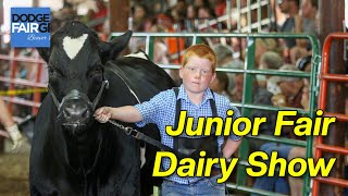 Junior Fair Dairy Show  2023 Dodge County Fair [upl. by Ahcorb]