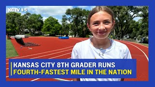 Kansas City 8thgrader runs 4thfastest mile in the nation [upl. by Erma]