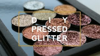 EASIEST DIY PRESSED GLITTERS TUTORIAL EVER [upl. by Nobie]