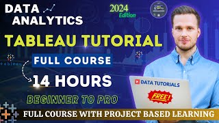 Tableau Complete Tutorial  Beginner to Pro  Project Based Learning  Edition 2024 tableau [upl. by Edgard540]