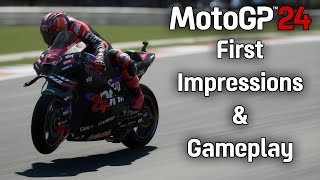 MotoGP 24  My First Gameplay And Impressions PC [upl. by Eicnan607]