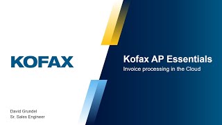 Tungsten Automation Kofax ReadSoft AP Essentials Introduction Demo [upl. by Platon]