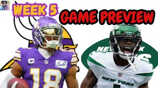 Minnesota Vikings VS New York JetsWeek 5 Game Preview London Game [upl. by Cassella]