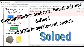 SOLVEDUncaught ReferenceError function is not defined at HTMLImageElementonclick [upl. by Nnaid]