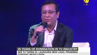 Watch Zee Media Corporations new logo launch on completion of ZEELs 25 years [upl. by Leuqar]