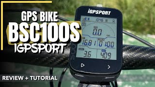 GPS IGPSPORT BSC100S  REVIEW  TUTORIAL COMPLETO [upl. by Eirrol]