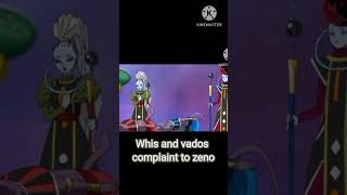 whis and vados complaint to zeno db goku dbs anime dbsfan dragonballsuper dragonball [upl. by Anib600]