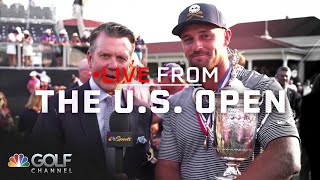 Bryson DeChambeau thought of father Payne Stewart  Live From the US Open  Golf Channel [upl. by Nogas]