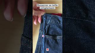 Comment resserrer la taille dun jeans  tutorial tuto tutorialyoutube diy couture hack jean [upl. by Elysia]