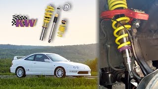 Integra Type R  KW V3 coilovers  POV [upl. by Alemap792]