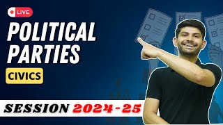 Political Parties  Live Poll Session PYQs and MIQs  Civics Class 10 202425 [upl. by Aznarepse]