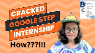 Preparation and Resume for Google STEP Internship [upl. by Rorrys]