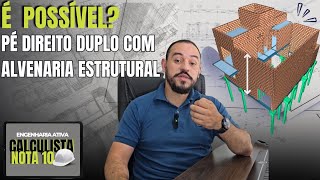 Pé direito duplo com alvenaria Estrutural dá pra fazer [upl. by Aicert]