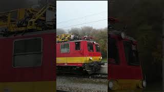 Bahnhof Lambach  ÖBB X 552 0192 Dieselhydraulischer Motorturmwagen [upl. by Htial]