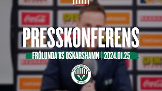 Presskonferensen efter Frölunda  Oskarshamn [upl. by Hakceber187]