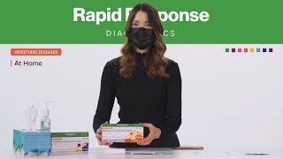 Rapid Response™ COVID19 Antigen Rapid Test Cassette – At Home Demonstration [upl. by Oates]