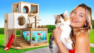 I BUILT A 10000 DREAM CAT HOUSE [upl. by Prakash]