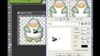 Paint Shop Pro Using Drop Shadows [upl. by Sopher171]