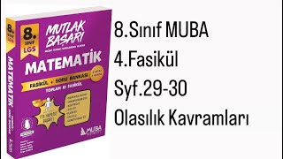 8SINIF MUBA 4FASİKÜL S2930 OLASILIĞIN TEMEL KAVRAMLARI [upl. by Afinom357]