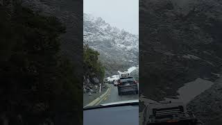 Snowing on the way to Milford Sounds  New Zealand [upl. by Proulx]