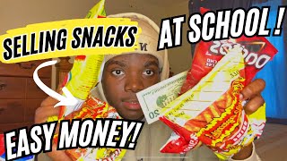 Selling snacks at school How to make money at school 500day makemoney easymoney snacks money [upl. by Aisat]