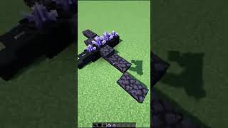 How to make an ENDER DRAGON STATUE in Minecraft [upl. by Euton]