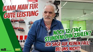 Kann man für gute Leistung noch 12€14€ Stundenlohn zahlen Ich sage auf keinen Fall  WCS Goch [upl. by Agbogla]