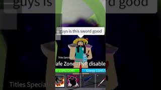 Guys is this sword good in blox fruits [upl. by Mcnully772]