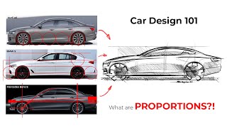 CAR DESIGN 101  what is PROPORTIONS  Sedan cardesign automotivedesign proportions [upl. by Gainor735]