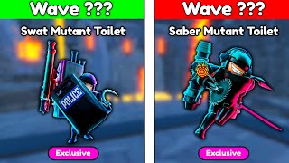 😱SWAT MUTANT TOILET vs SABER MUTANT TOILET😱 in ENDLESS MODE 🔥  Toilet Tower Defense [upl. by Ira]