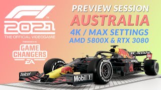 F1 2021 PC Preview 4k max settings AMD 5800X  RTX 3080 [upl. by Barby]