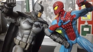 Batman Vs SpiderMan Stop Motion Fight [upl. by Sandra]