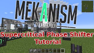 Minecraft Mekanism Supercritical Phase Shifter Tutorial Antimatter [upl. by Phaidra]