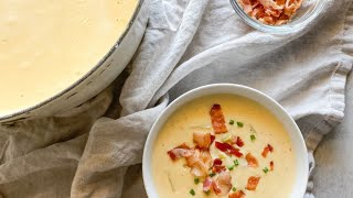 Copycat OCharleys Loaded Potato Soup Recipe [upl. by Aianat]